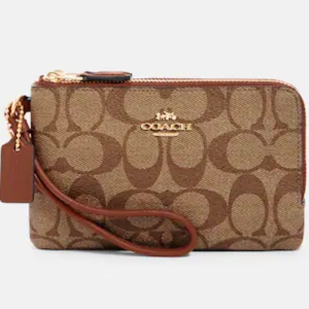 Coach Double Zip Wristlet NWT